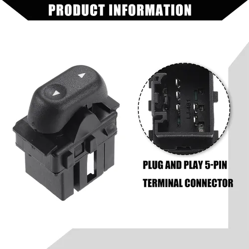 Vista 6 de NO.5L1Z-14529-BA Botones de interruptor de control de ventana para Ford Expedition 2003-2006 para Ford F-150 2004-2008 / lado