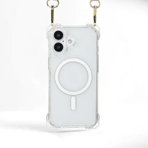 Vista 22 de Funda magnética para iPhone 13 Pro Max, con marco suave magnético transparente, parte trasera de PC, cubierta protectora contra golpes con cordón