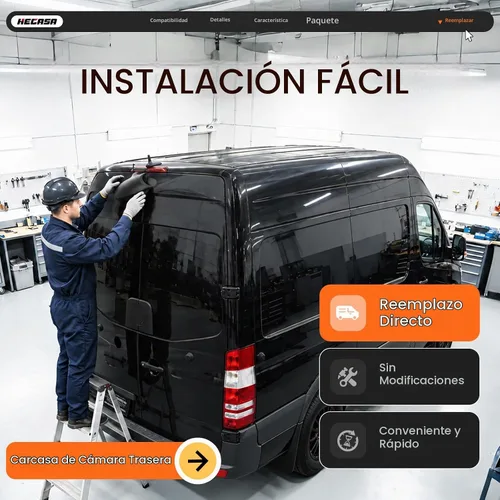 Vista 5 de HECASA View - Carcasa para cámara de respaldo compatible con Mercedes-Benz 14-18