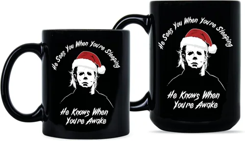 Vista 2 de We Got Good Taza de café de Navidad de Michael Myers