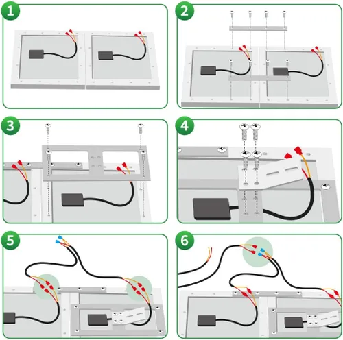 Vista 7 de TOPENS TSQ20W Panel solar monocristalino de 20 vatios y 24 V, kit de panel solar para abridor de puerta, barco, yate, RV, caravana, coche de golf