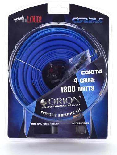 Vista 5 de ORION CBA2000.1D Amplificador de 2000W Máximo + COKIT4 Kit de Cableado de 4GA Combo para Sistemas de Audio de Vehículos