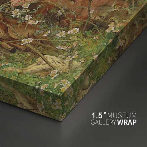 Vista 3 de artprints1stop Lienzo impreso para pared, un cuento de hadas por Arthur Wardle, 18 x 12 pulgadas