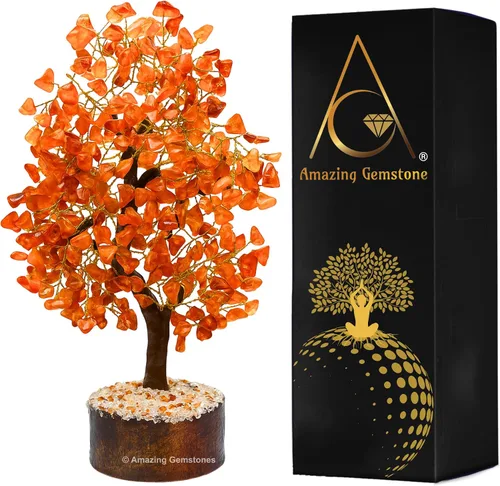 Vista 25 de Árbol de la vida con múltiples piedras preciosas naturales curativas de primera calidad, bonsái de Feng Shui, para decoración del hogar y la oficina