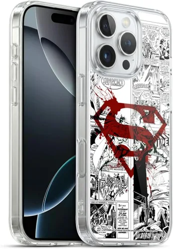 Vista 87 de Head Case Designs Funda de gel con licencia oficial de Superman DC Comics Collage Comicbook Art [protección de grado militar] compatible con Apple