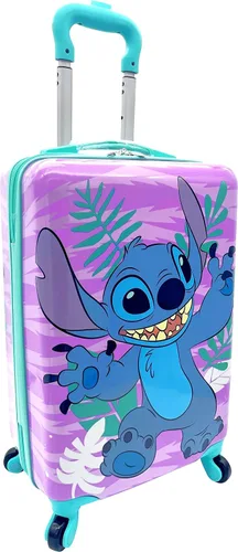 Vista 3 de Fast Forward Maleta de mano ligera con licencia para niños, de lado duro, de 20 pulgadas, Multi colorido, Puntada