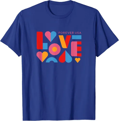 Vista 13 de USPS Camiseta Forever USA Love, Negro