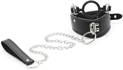 Vista 6 de Runsmooth collar de cuero, gargantilla, collar de gargantilla ajustable, collar de esponja punk, collar de cadena, accesorio de juego de rol