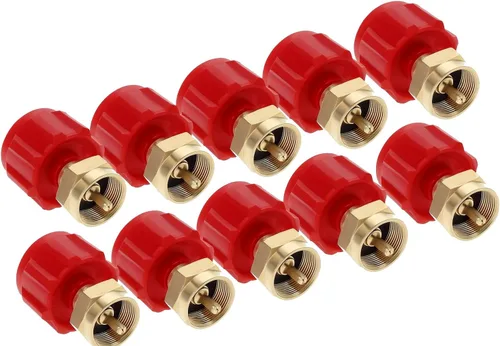 Vista 4 de Gas One Paquete de 2 adaptadores de recarga de propano para tanques de propano de 1 lb y se adapta a tanques de propano de 20 lb