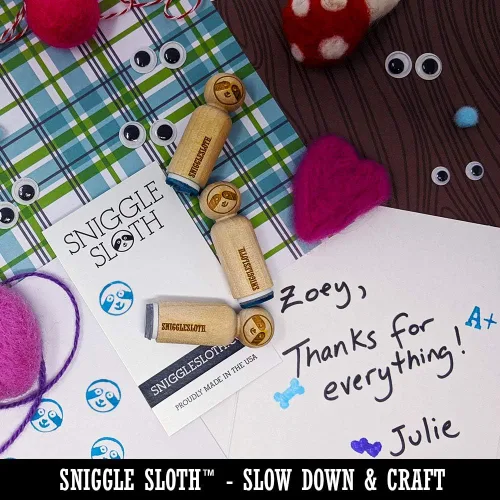 Vista 5 de Juego de sellos de goma para sellar planificadores de manualidades, 1 pulgada, tamaño mediano