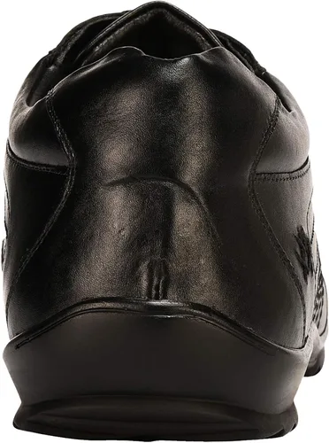 Vista 5 de LIBERTYZENO - Tenis deportivos para hombre de piel auténtica, transpirables, acolchados, a la moda, informales, con cordones