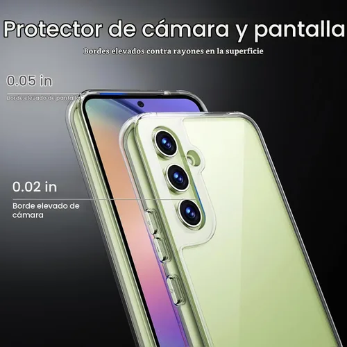 Vista 5 de JETech Funda para Samsung Galaxy A54, antiamarilleo, transparente