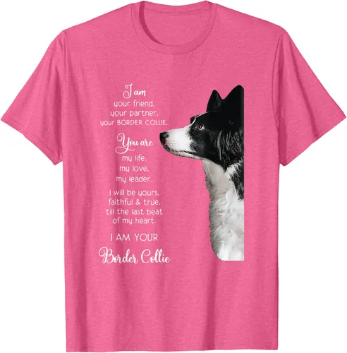 Vista 33 de Funny I Am Your Friend Your Partner Your Border Collie - Camiseta de regalo, Negro, S