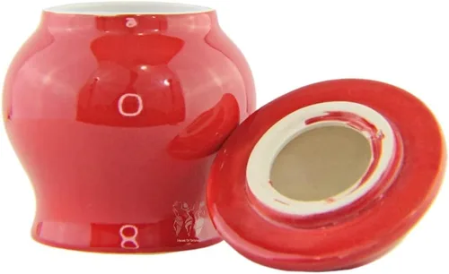 Vista 2 de Sopera de Porcelana 6" Rojo - Sopera Porcelana Roja 6