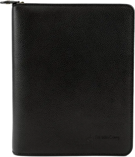 Vista 10 de FranklinCovey Tyler - Carpeta con anillas para planificadores FranklinCovey Carpeta de cuero con cremallera (clásica, negro)