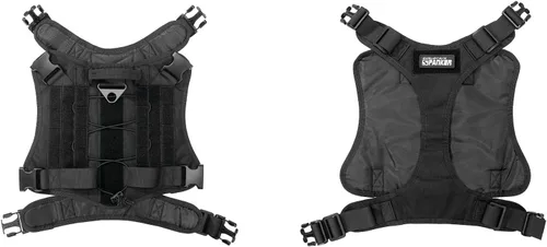 Vista 3 de Chaleco para perro de servicio táctico, excelente Elite Spanker. Chaleco para entrenar, cazar, con sistema Molle, de nylon, resistente al agua.