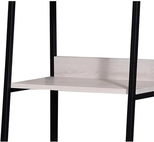 Vista 5 de Acme Wendral - Estantería de madera con 5 niveles, color natural y negro