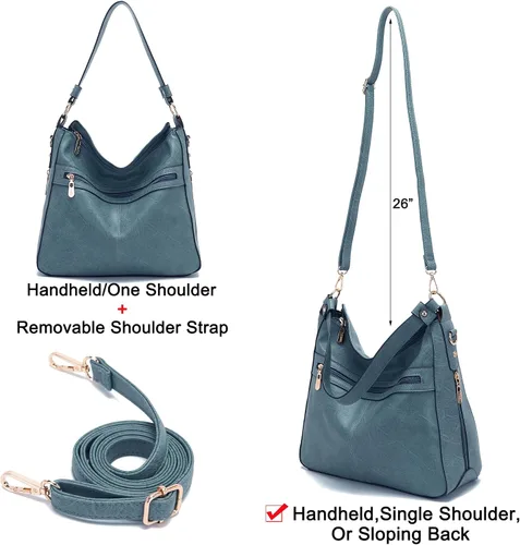 Vista 3 de Bolsos cruzados grandes para mujer, bolso de hombro para mujer, bolso y cartera para mujer, bolsos Hobo
