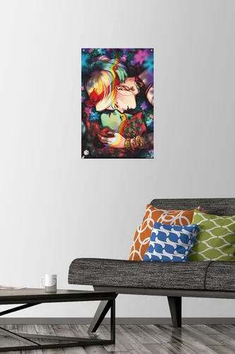 Vista 2 de DC Comics - Póster de pared de Harley Quinn y Poison Ivy Pride con pasadores
