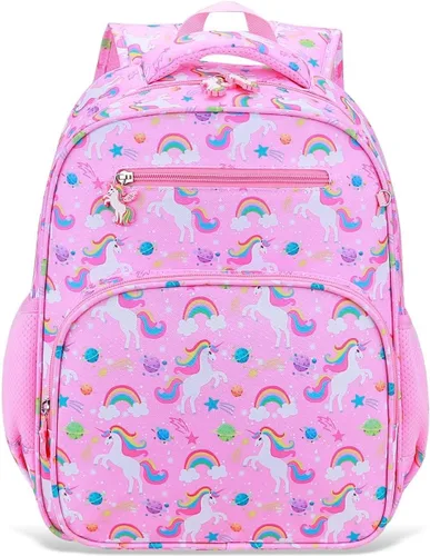Vista 13 de RHCPFOVR Mochila infantil para niñas – Mochila para niñas de 3 a 8 años, sirena para niños, mochila escolar de 15 pulgadas para jardín de infantes