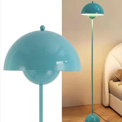 Vista 20 de COSYLUX Lámpara de pie moderna para sala de estar, lámpara de pie alta industrial para dormitorio, pantalla de metal que refleja la luz, lámpara