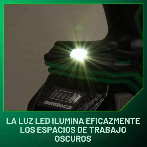 Vista 12 de Metabo HPT Kit de taladro de martillo inalámbrico MultiVolt™ de 36 V sin escobillas de 1/2 pulgada, kit de taladro eléctrico con baterías Metabo