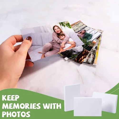 Vista 4 de Fuutreo 200 hojas de papel fotográfico brillante 4 x 6 pulgadas 200 g/m² para impresora, papel fotográfico blanco para impresora de inyección