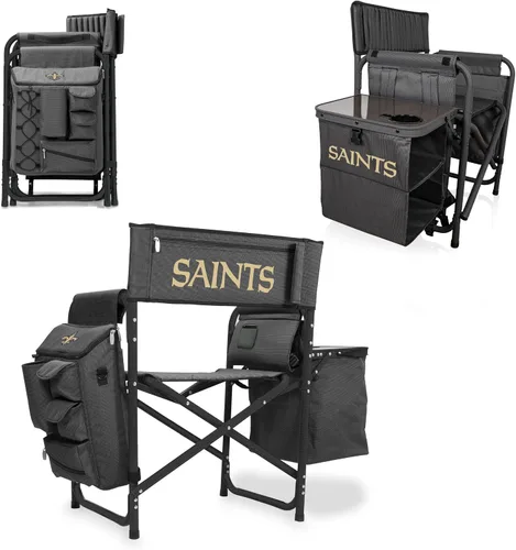 Vista 32 de PICNIC TIME NFL NFL Fusion - Silla de campamento unisex para adultos, con mesa auxiliar y enfriador suave, silla de playa para adultos, silla