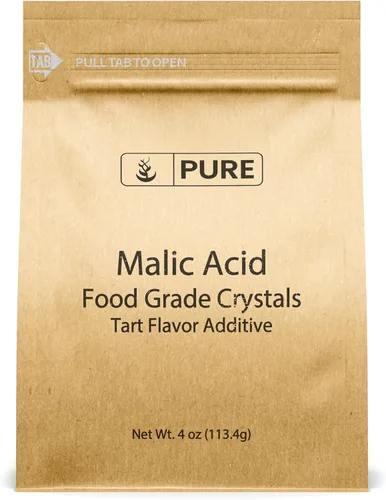 Vista 4 de PURE ORIGINAL INGREDIENTS Cristales de grado alimenticio de ácido málico (1.5 libras), sabor agrio