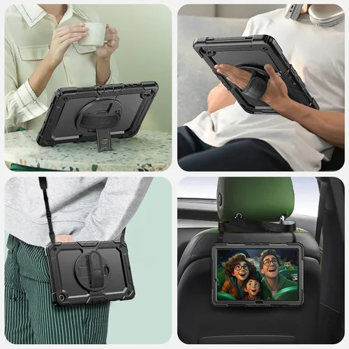 Vista 6 de SEYMAC Funda para Samsung Galaxy Tab A9+/ A9 Plus Funda de 11 pulgadas 2023 (SM-X210/X216/X218), de servicio pesado resistente a prueba de golpes