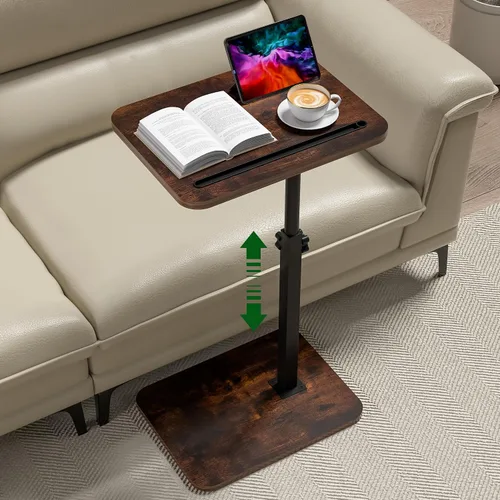 Vista 9 de Black Side Tray Table for Couch