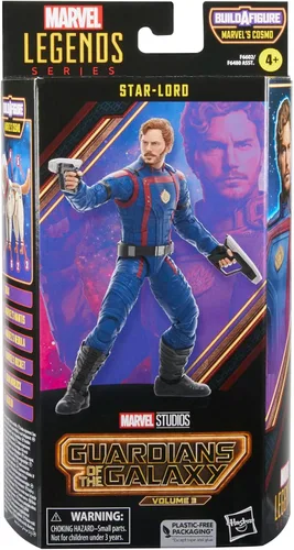 Vista 2 de Marvel Legends Series Star-Lord, Guardians of The Galaxy Vol. 3 - Figuras de acción coleccionables de 6 pulgadas, juguetes para edades de 4 años