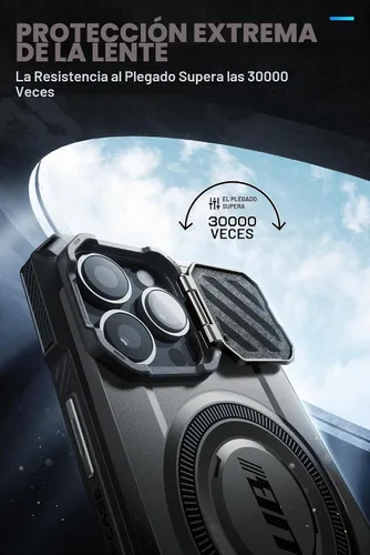 Vista 3 de SUPCASE Funda para iPhone 14 Pro Max con Cubierta de Cámara y Soporte (UB Mag XT), [Compatible con MagSafe] [Clip de Cinturón Integrado] Funda