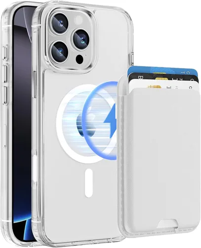 Vista 31 de Funda magnética para iPhone 12 Pro Max, cartera magnética desmontable con soporte para tarjetas, [compatible con MagSafe] grado militar, a prueba