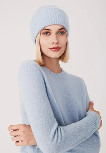 Vista 2 de Style Republic Gorro de punto grueso para mujer 100 cachemira suave y elástico cálido sombrero para invierno