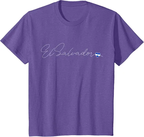Vista 55 de Camiseta Simple Love El Salvadoreño con diseño de corazón en El Salvador