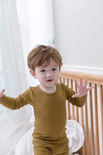 Vista 2 de AVAUMA - Pijama para niños y niñas de algodón básico para uso diario