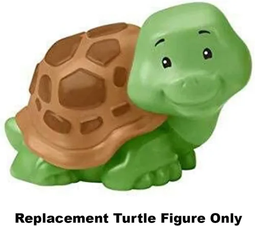 Vista 2 de Pieza de repuesto para el juego Fisher-Price Little People Safari Animal Friends - GFL22 ~ Figura de tortuga verde y marrón de repuesto