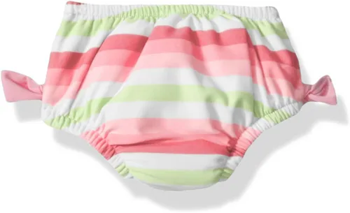 Vista 8 de i Play. Traje de baño clásico con lazo para niñas con pañal de natación integrado