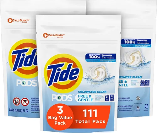 Vista 22 de Tide PODS - Cápsulas de jabón de detergente libre y suave, 76