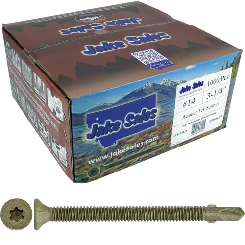 Vista 9 de Tornillos autoperforantes Reamer Tek Torx/Cabeza de estrella de madera a metal de 10x1-5/8 - para plataformas, remolques - cabeza de tornillo T-30