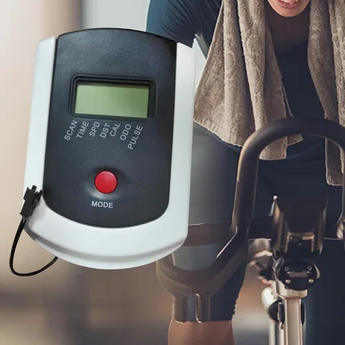 Vista 3 de Generic Monitor Velocímetro W/Contador de Instrumentos Analíticos de Frecuencia Cardíaca para Bicicleta Estacionaria de Computadora