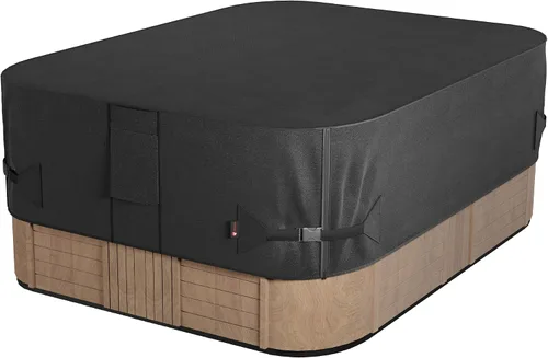 Vista 9 de iBirdie Cubierta impermeable para bañera de hidromasaje, 134 x 97 pulgadas, para 8 x 11 pies, 132 x 96, 133 x 93, 130 x 94, protectores