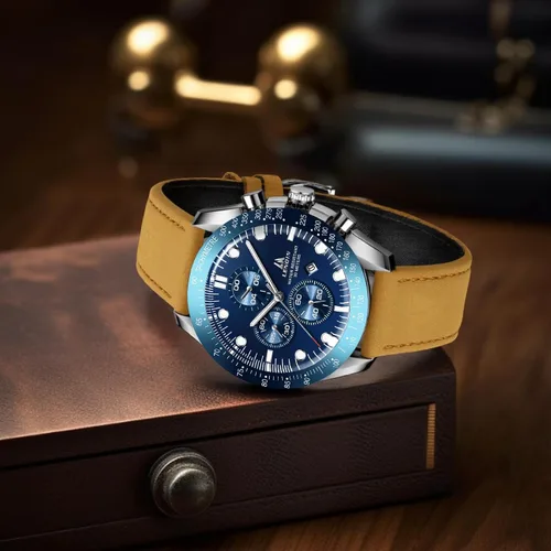 Vista 7 de LN LENQIN Relojes para hombre, reloj de cuero, analógico, de cuarzo, para hombre, luminoso, de lujo, moderno, elegante, para negocios o vestir