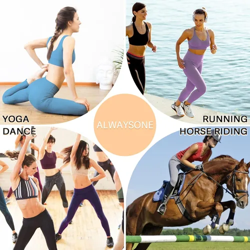 Vista 5 de ALWAYSONE Yoga Leggings for Women High Waisted Tummy Control Yoga Pants Workout Leggings with Pockets Athletic Sports Gym