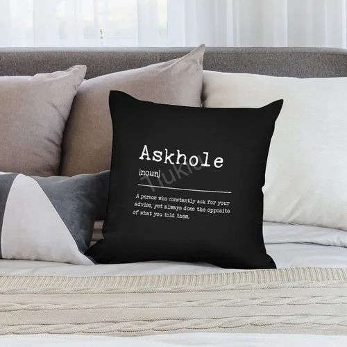 Vista 8 de AskholeThrow Fundas de almohada de 14 x 14 pulgadas, definición de agujero de Askhole, decoración cuadrada decorativa para sofá, cama y sofá