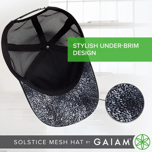 Vista 4 de Gaiam Sombrero de malla Solstice, negro