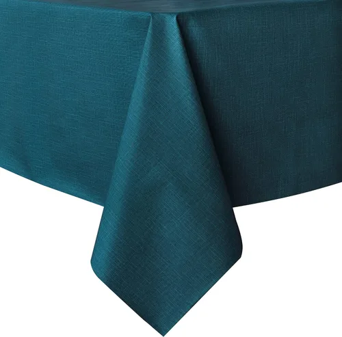 Vista 22 de sancua - Mantel rectangular de PVC 100 % impermeable, 54 x 54 pulgadas, vinilo a prueba de aceite, derrames, fácil de limpiar con un paño, para Beige
