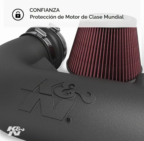 Vista 4 de K&N 57-3050 Sistema de admisión de aire de rendimiento FIPK con kit de servicio de cuidado de filtro