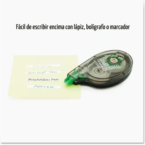 Vista 3 de Tombow 68620 Cinta correctora MONO, no recargable, 1/6" x 394", cinta blanca